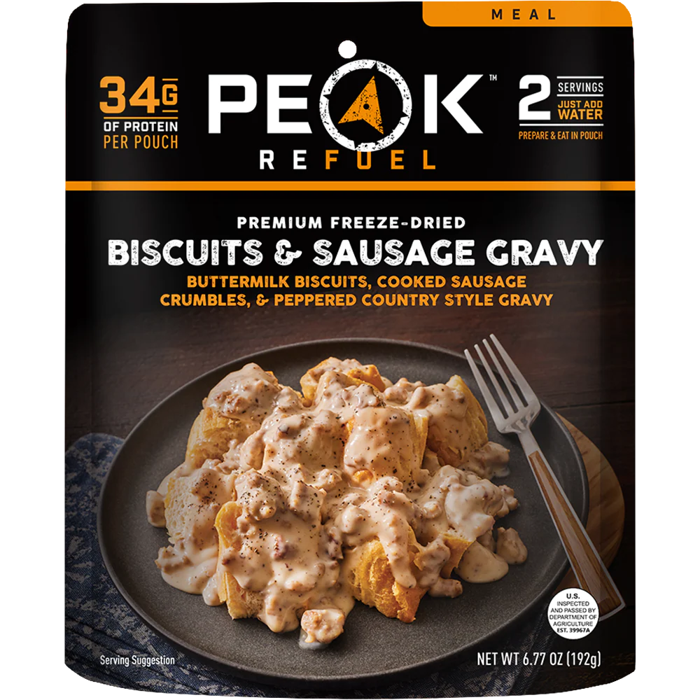 [Peak Refuel Biscuits &amp; Sausage Gravy]]