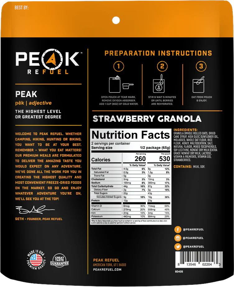 [Peak Refuel Strawberry Granola]]