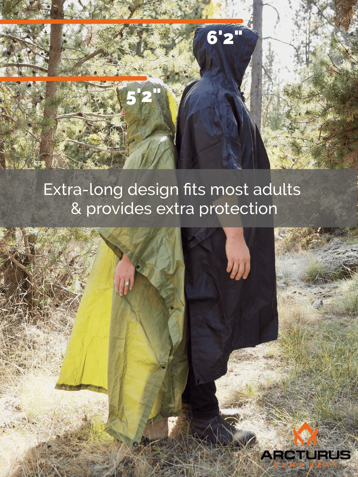 [Arcturus Waterproof Rain Poncho - Black]]